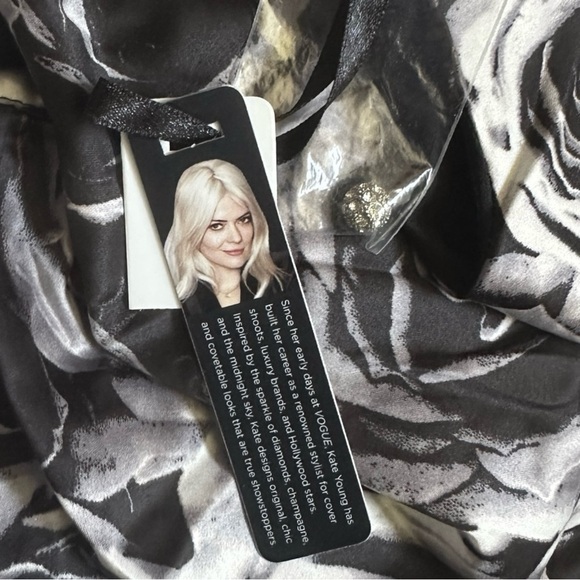 Kate Young Target Cocktail Dress 8 NWT Black Rose Floral Sheath Wedding Ruffle - Picture 7 of 10